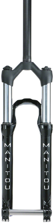 Manitou Circus Comp Suspension Fork - 26", 100 mm, 20 x 100 mm, 41 mm Offset, Gloss Black, Straight Steer