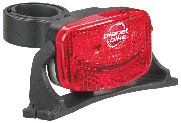 Planet Bike Blinky 3H, 3 LED Helmet Taillight: Red/Black