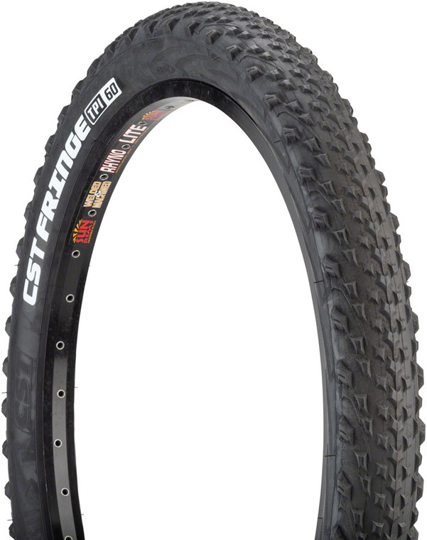 CST Fringe Tire - 24 x 2.8, Clincher, Wire, Black