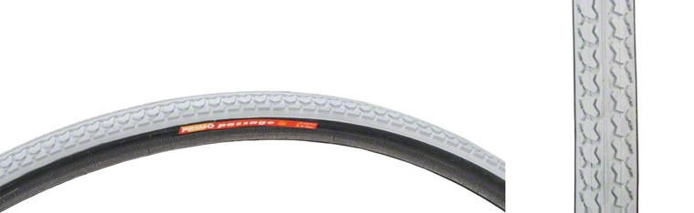 Primo Wheelchair Tire - 24 x 1, Clincher, Wire, Gray, Knobby Tread