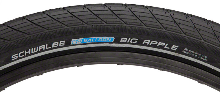 Schwalbe Big Apple Tire 26x2.35 Clincher Wire Black/Reflective Performance Line