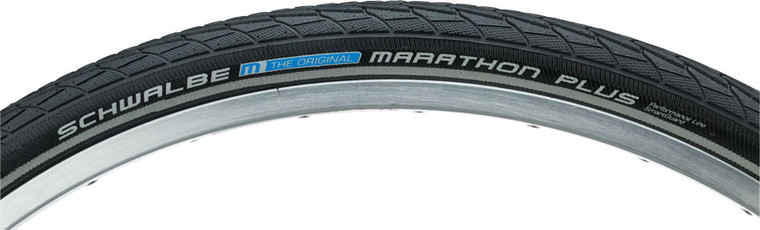 Schwalbe Marathon Plus Tire - 26 x 1 3/8, Clincher, Wire, Black/Reflective, Performance Line