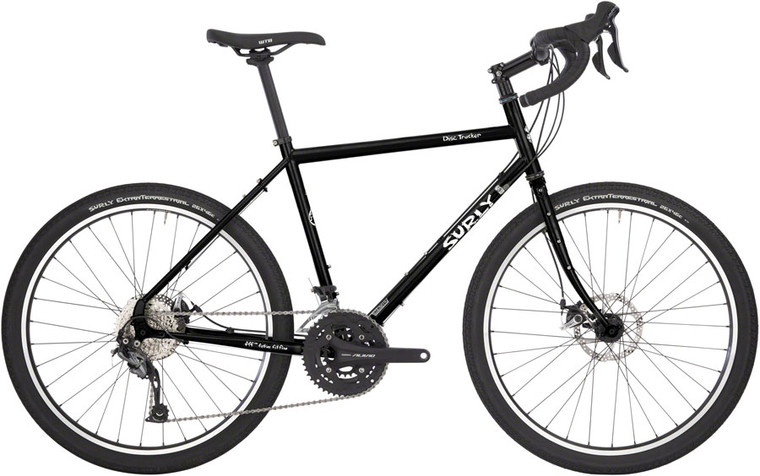 Surly Disc Trucker Bike - 26", Steel, Hi-Viz Black, 50cm