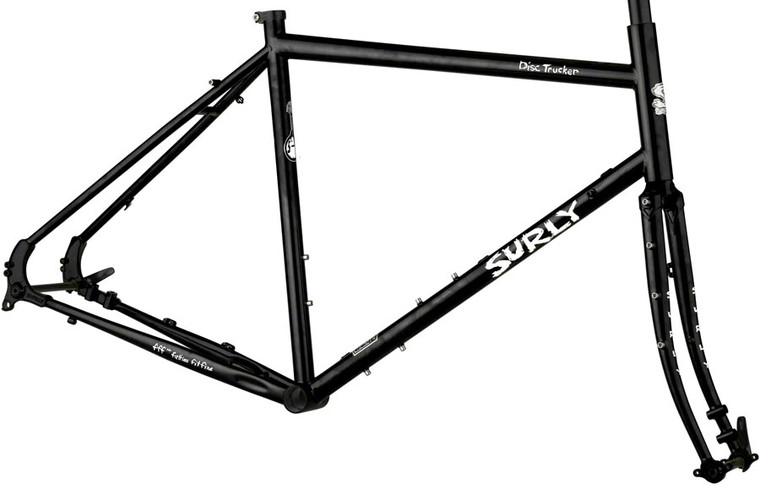 Surly Disc Trucker Frameset - 26", Steel, Hi-Viz Black, 42cm