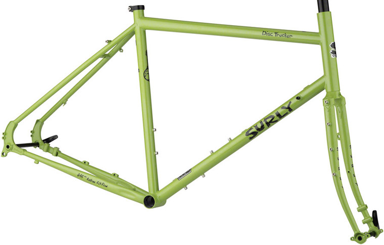 Surly Disc Trucker Frameset - 700c, Steel, Pea Lime Soup, 64cm