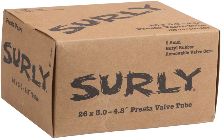 Surly Plus Fat Bike Tube: 26+, 26 x 3.0-4.8", Presta Valve 