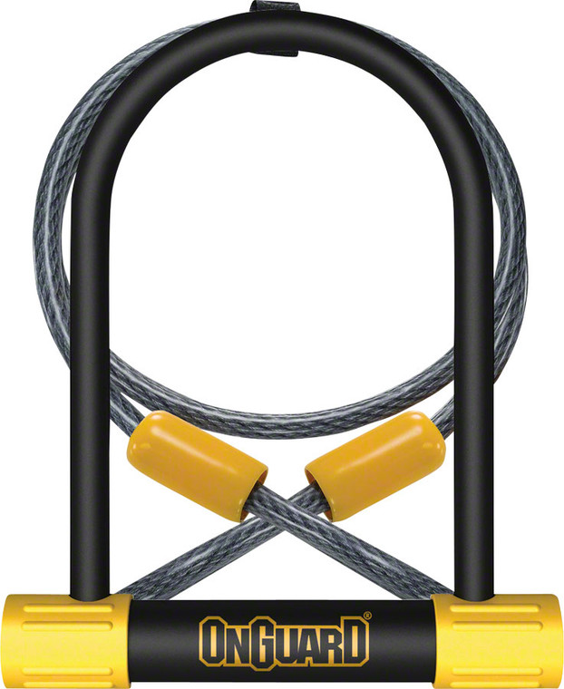 OnGuard BullDog Series U-Lock - 4.5x9" Keyed Black Includes 4 cable and bracket