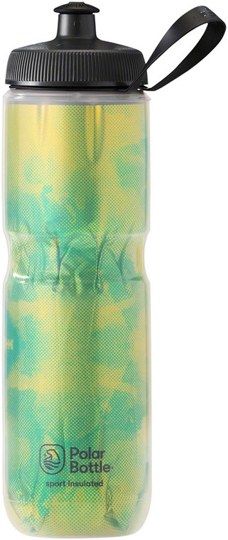 Polar Bottles Sport Insulated Fly Dye Water Bottle - 24oz, Lemon Lime
