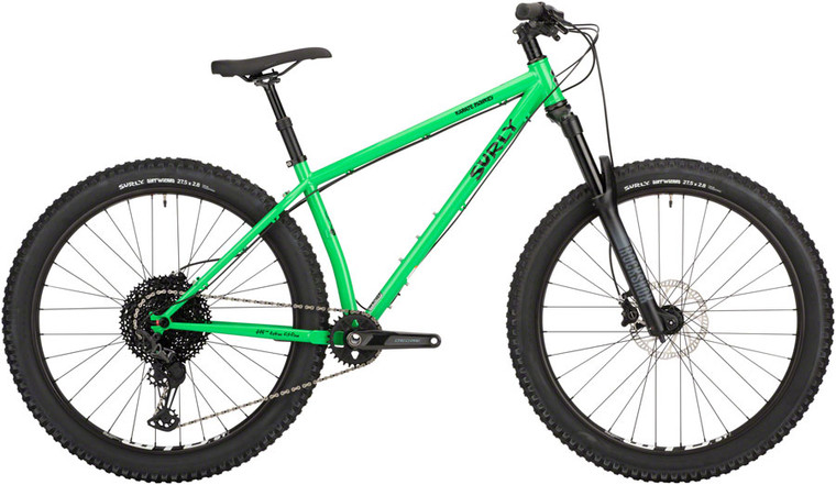 Surly Karate Monkey Front Suspension Bike | 27.5" Steel | High Fiber Green