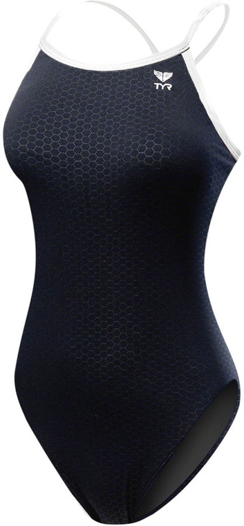 TYR Women's Performance Hexa Diamondfit Swimsuit | Black/White