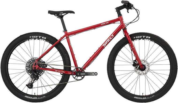 Surly Bridge Club 27.5 Bike | 27.5" Steel | Grandma's Lipstick