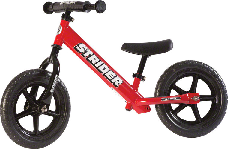 Strider 12 Sport Kids Balance Bike: Red