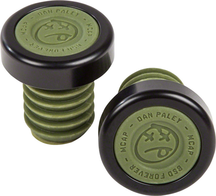 BSD M-Cap Bar Ends Surplus Green