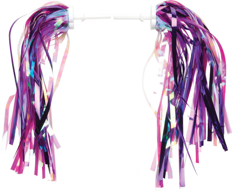 Dimension Kid's Bike Streamers: Pink/Purple Pair