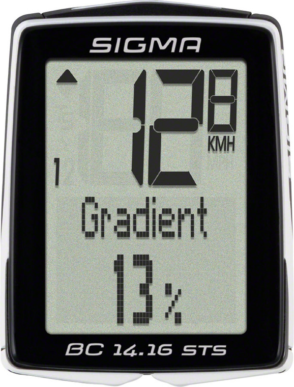 Sigma BC 14.16 STS Bike Computer - Wireless, Black