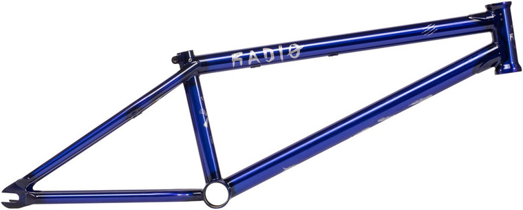 Radio Fox BMX Frame - 20.6" TT, Gloss Translucent Blue