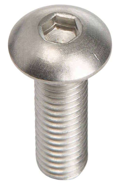 Metric Hardware M5 x 16.0mm Stainless Button Head Bolt: Bag/10