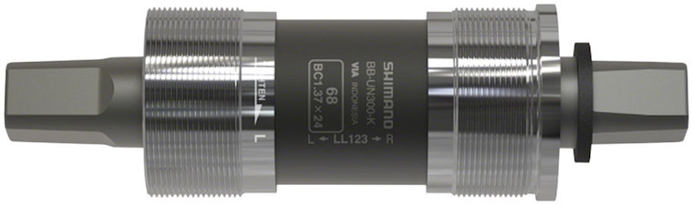 Shimano BB-UN300-K Bottom Bracket - English, 68 x 117.5mm Spindle, Square Taper JIS, For Chain Case