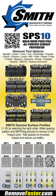 Smith SPS10 Deluxe Multi-Use Surface Preparator - Removal Tool Options