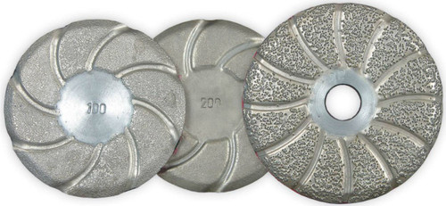 Vacuum Brazed Pads 3" and 4" with Channels