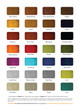 ColorTru Polishing Dye Color Chart