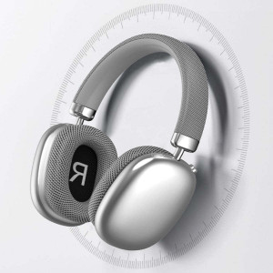 Color: SILVER - SoundXT Metallic Headphones with Advanced Noise Cancellation K290-50603219452177