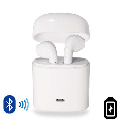 Color: White - Dual Chamber Wireless Bluetooth Earphones With Charging Box K290-6996015317027