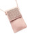COLORS: PRETTY PINK - Multi Mini Transparent Phone And Credit Card Holder Cross Body Bag K290-13627032404003