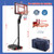 Basketball Hoop with 5-10 Feet Adjustable Height for Indoor Outdoor - Color: Black D681-SP37908