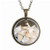 BEACH GIRL Sea Shells In Glass Locket Pendant Necklace F369-5352214277