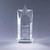 Rising Star optic crystal award with facets and your choice of color for the base.