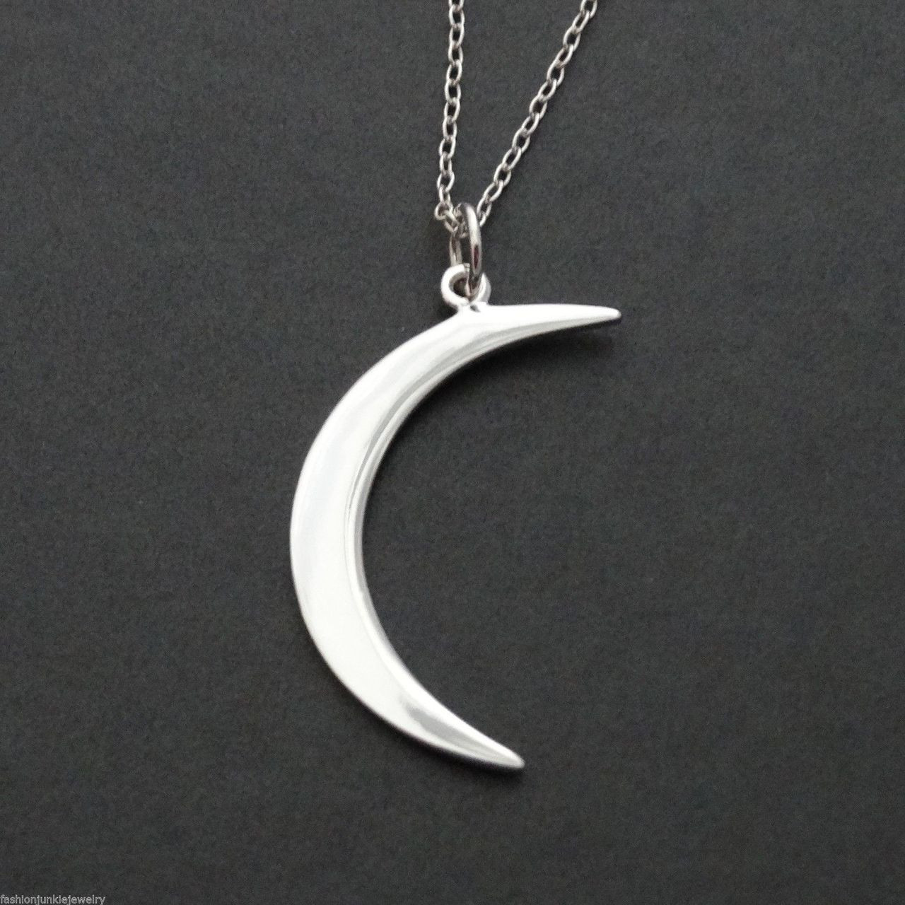 Opal Moon Charm Necklace in Gold | Lisa Angel