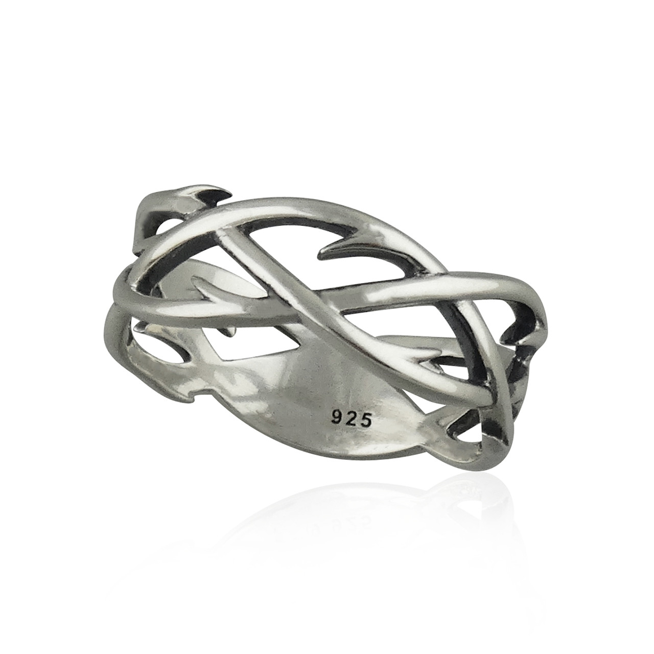 Crown of Thorns Ring - 925 Sterling Silver