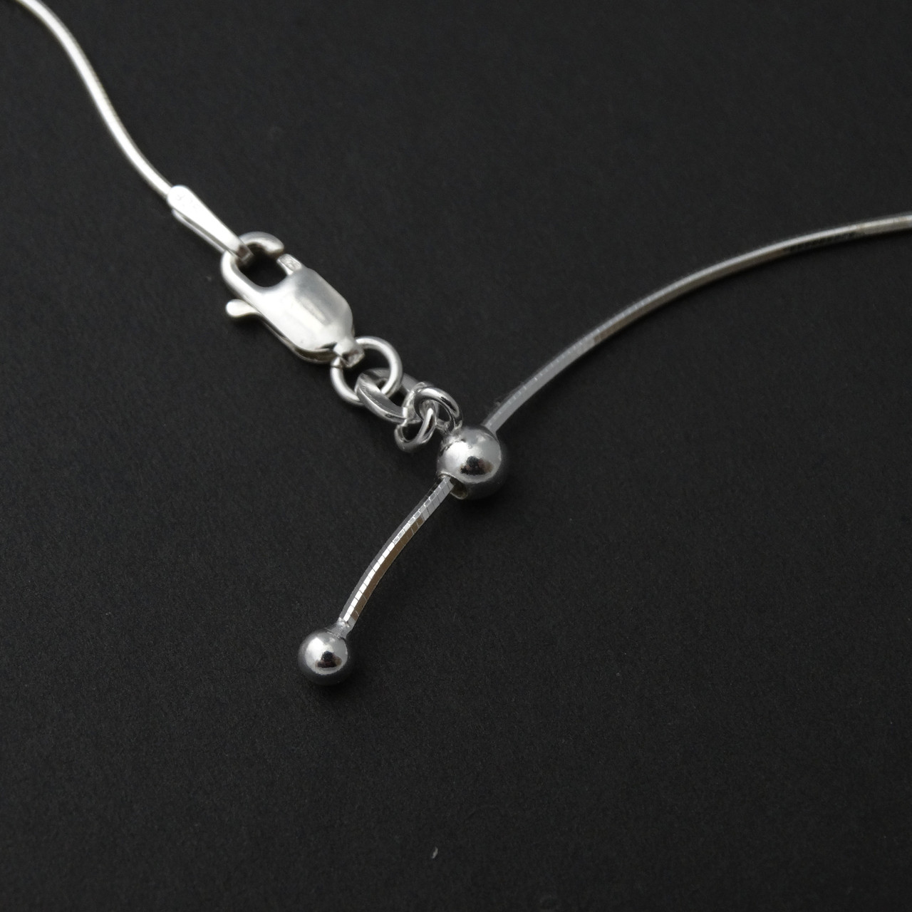 Sterling Silver Adjustable Snake Chain Necklace | FashionJunkie4Life