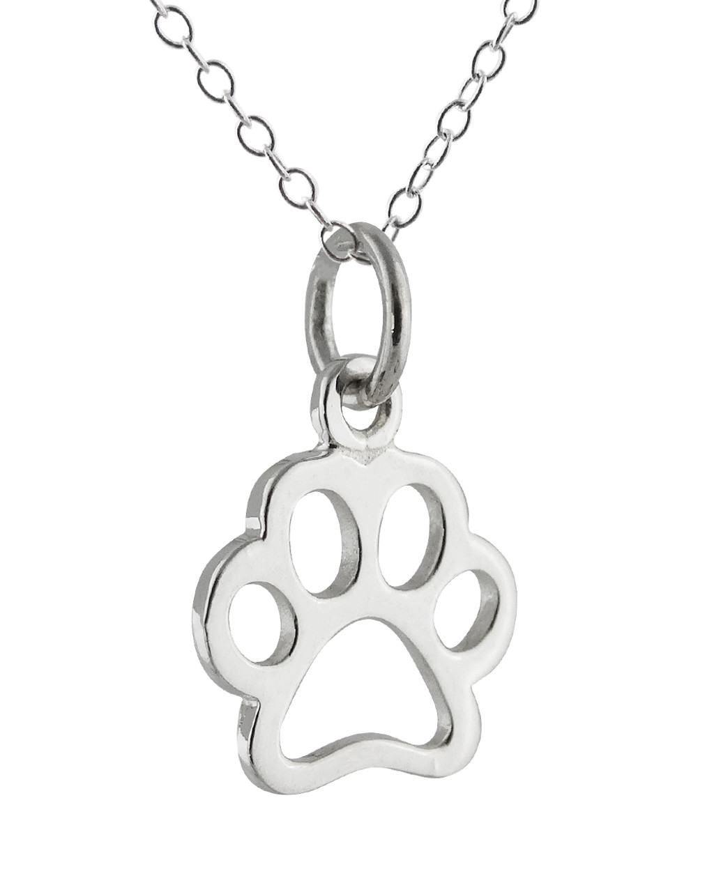 Sterling Silver Paw Print Necklace | FashionJunkie4Life