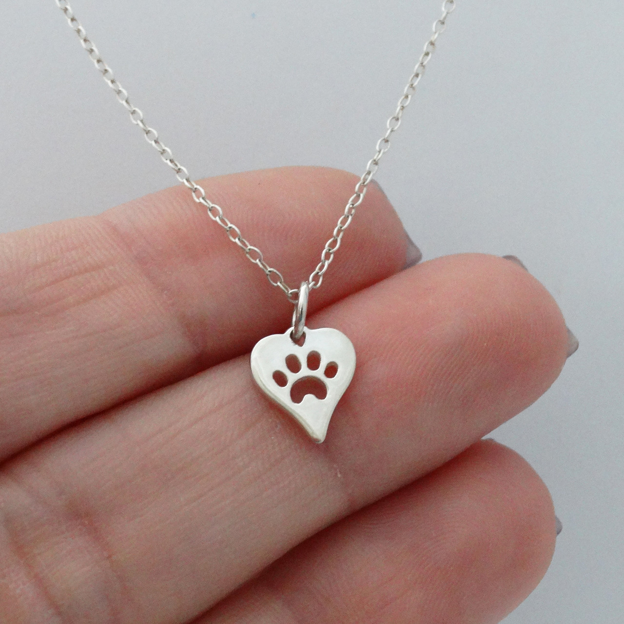 Sterling Silver Paw Print Pendant – Simon Curwood Jewellers