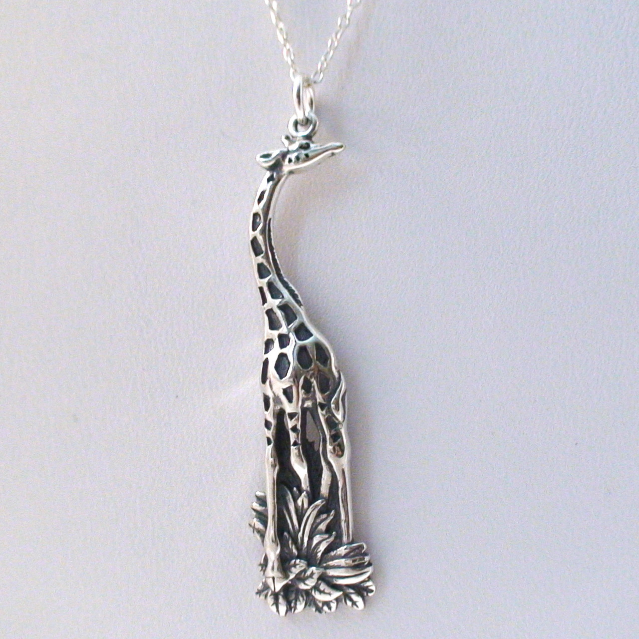 silver giraffe charm