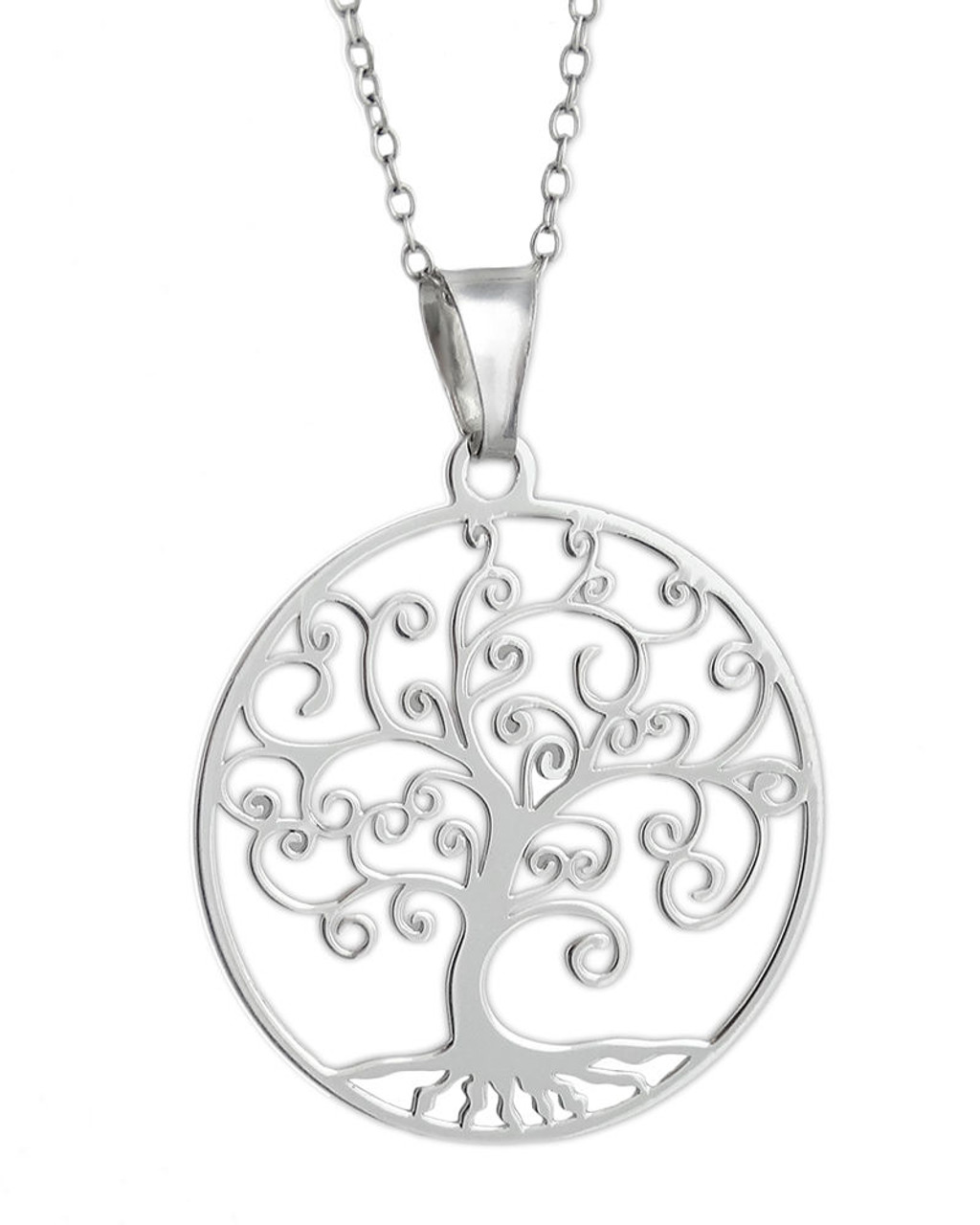 Sterling Silver & Gold Plated Tree of Life Pendant 1906
