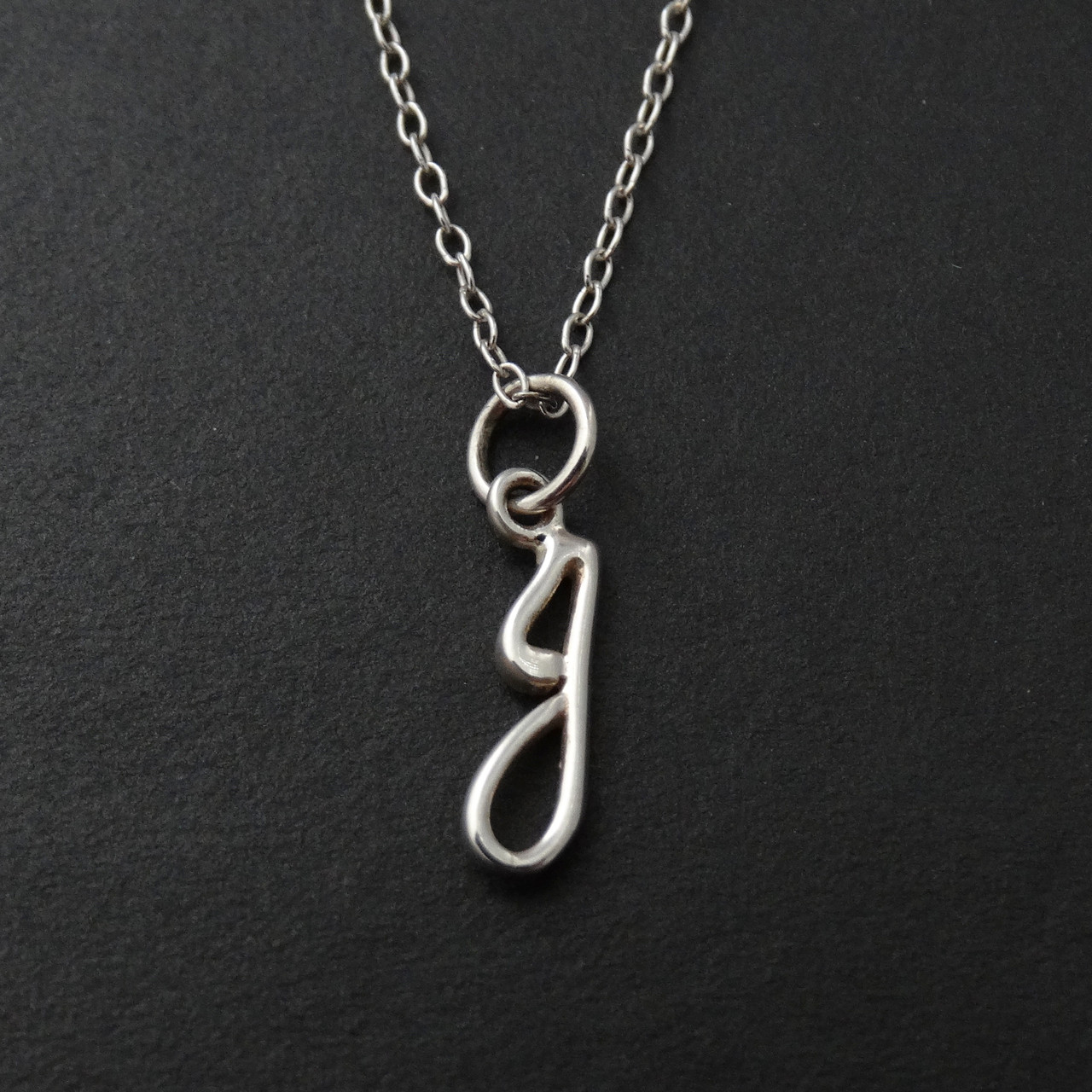 Tiffany & Co. Initial Letter 'J' Necklace | J necklace, Initial necklace  silver, Monogram jewelry