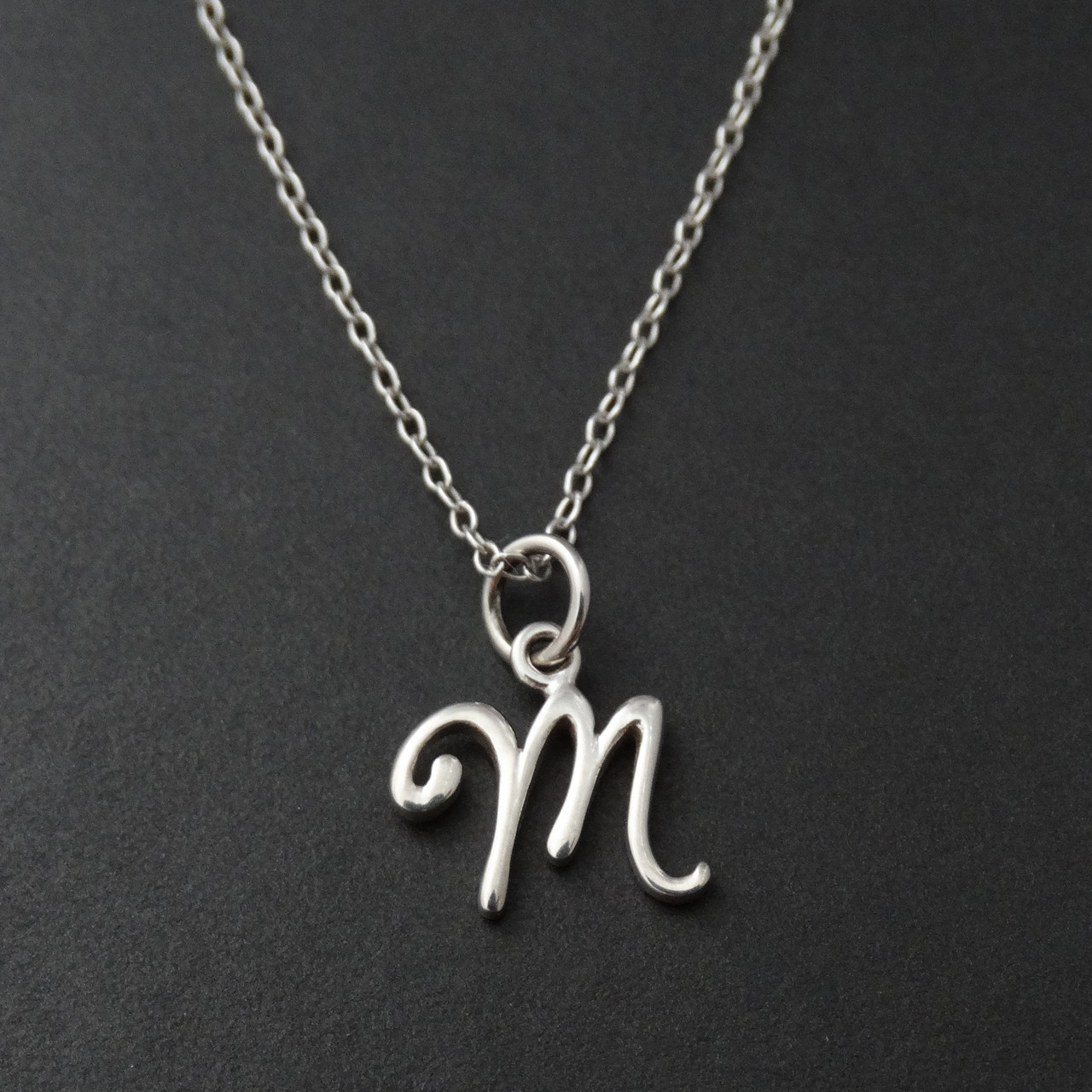 letter m necklace