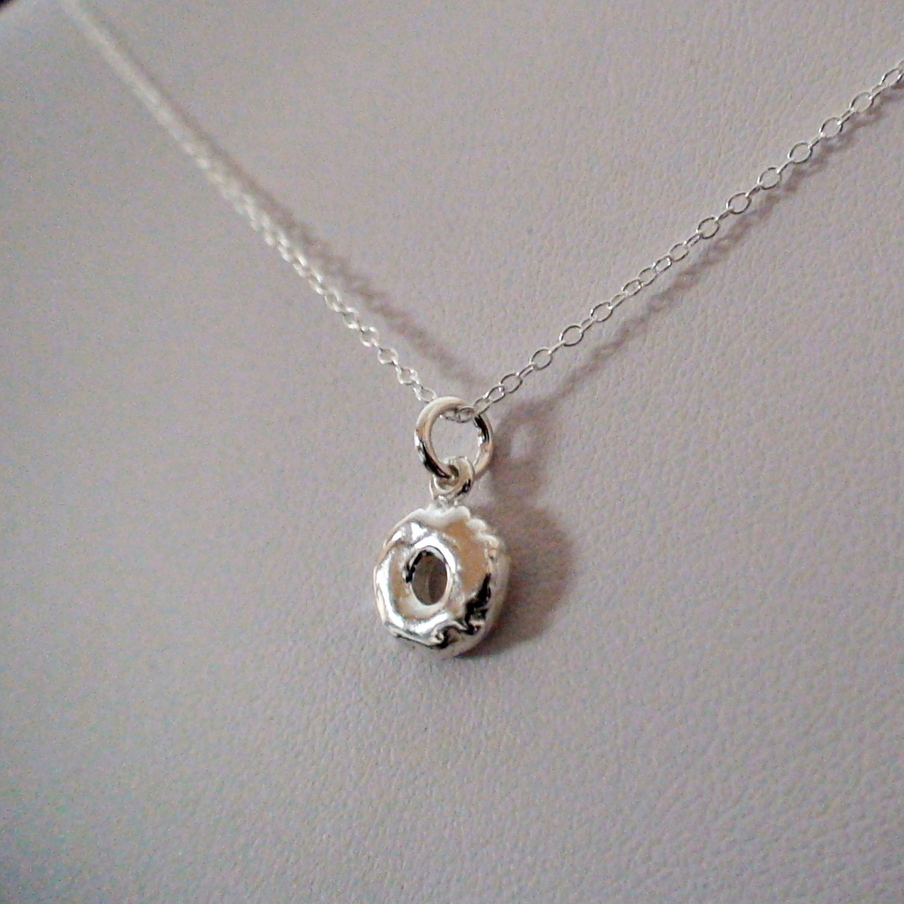 Sterling Silver Tiny Donut Necklace | FashionJunkie4Life