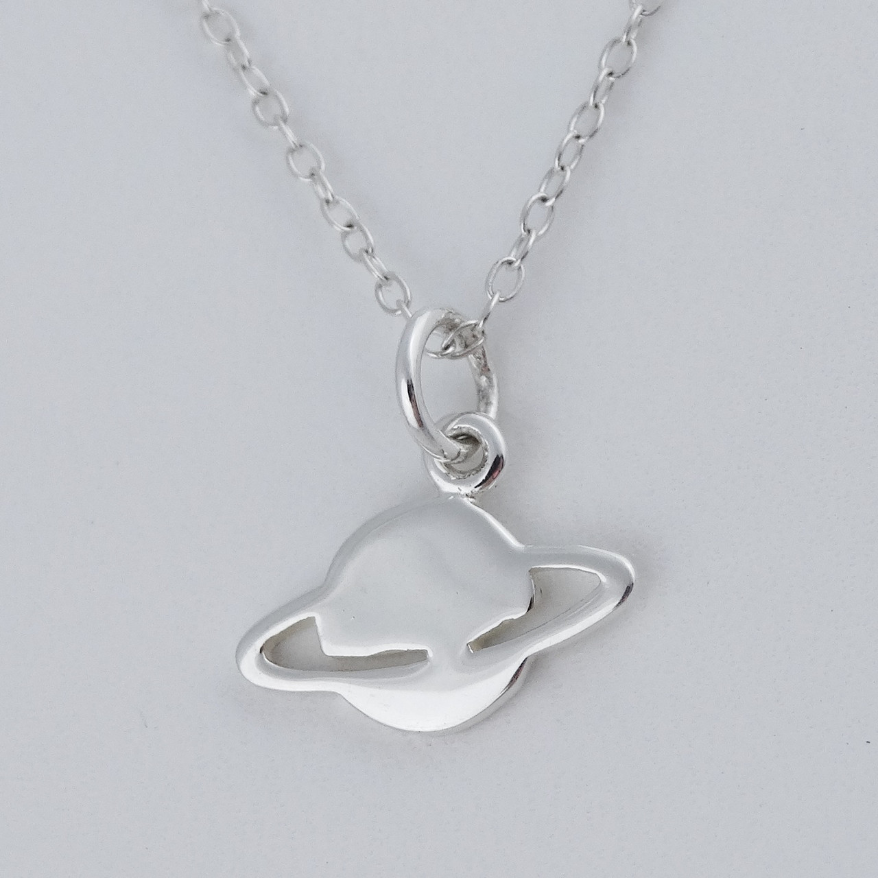 Saturn Necklace - Sterling Silver