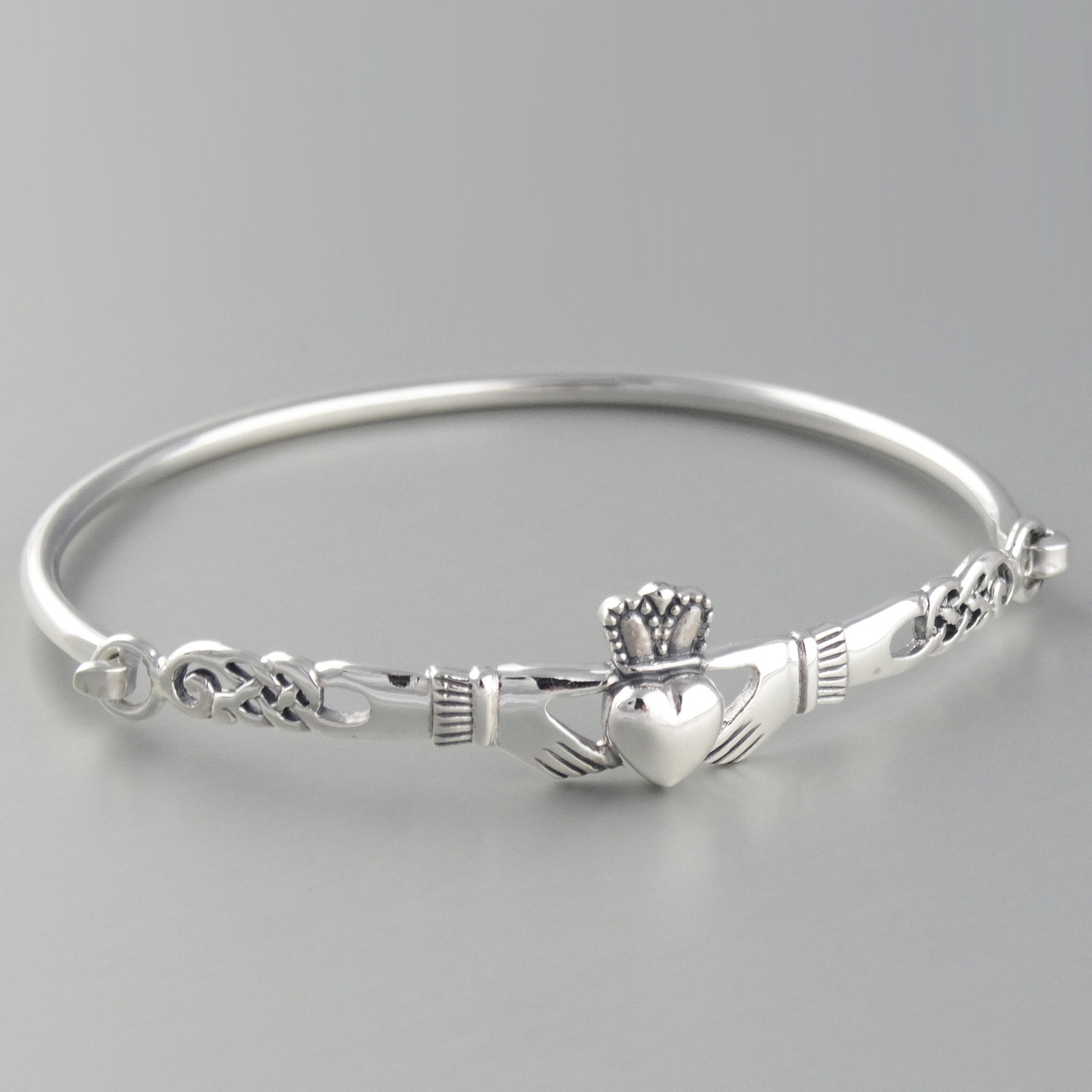 Sterling Silver Celtic Claddagh Bracelet | FashionJunkie4Life