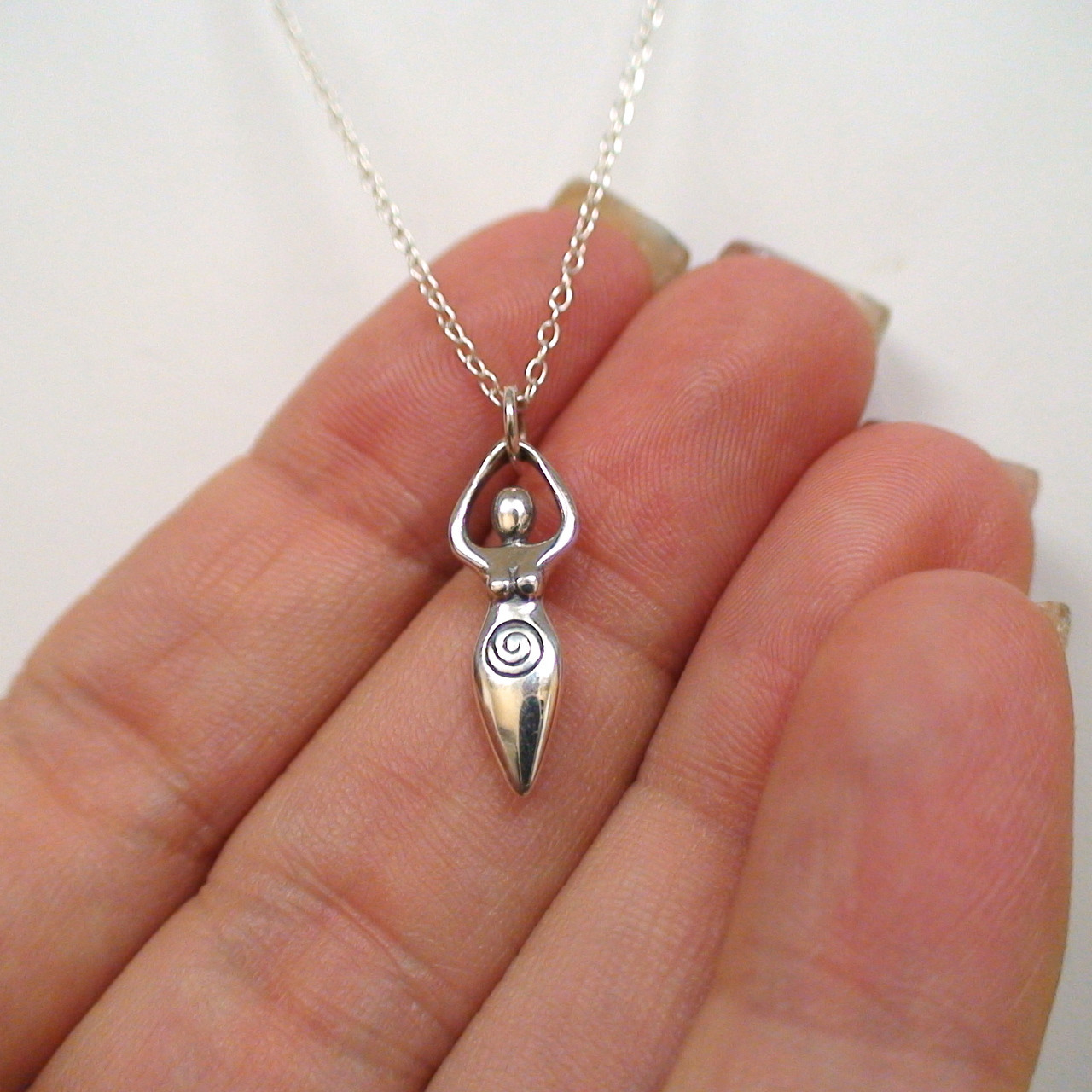 Fertility Goddess Necklace in 925 