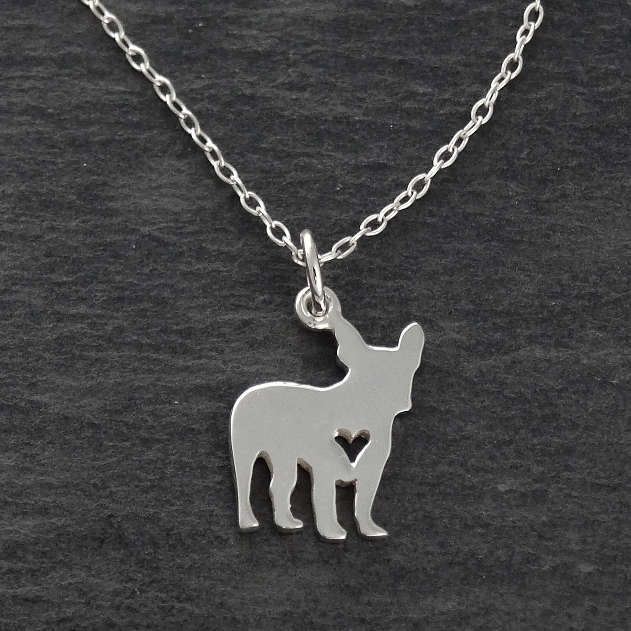 3D French Bulldog Puppy Dog Face Shaped Dainty Pendant Necklace – DOTOLY