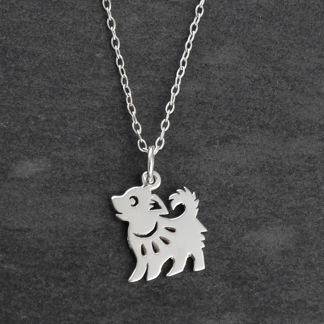 Dog Necklace - Sterling Silver 