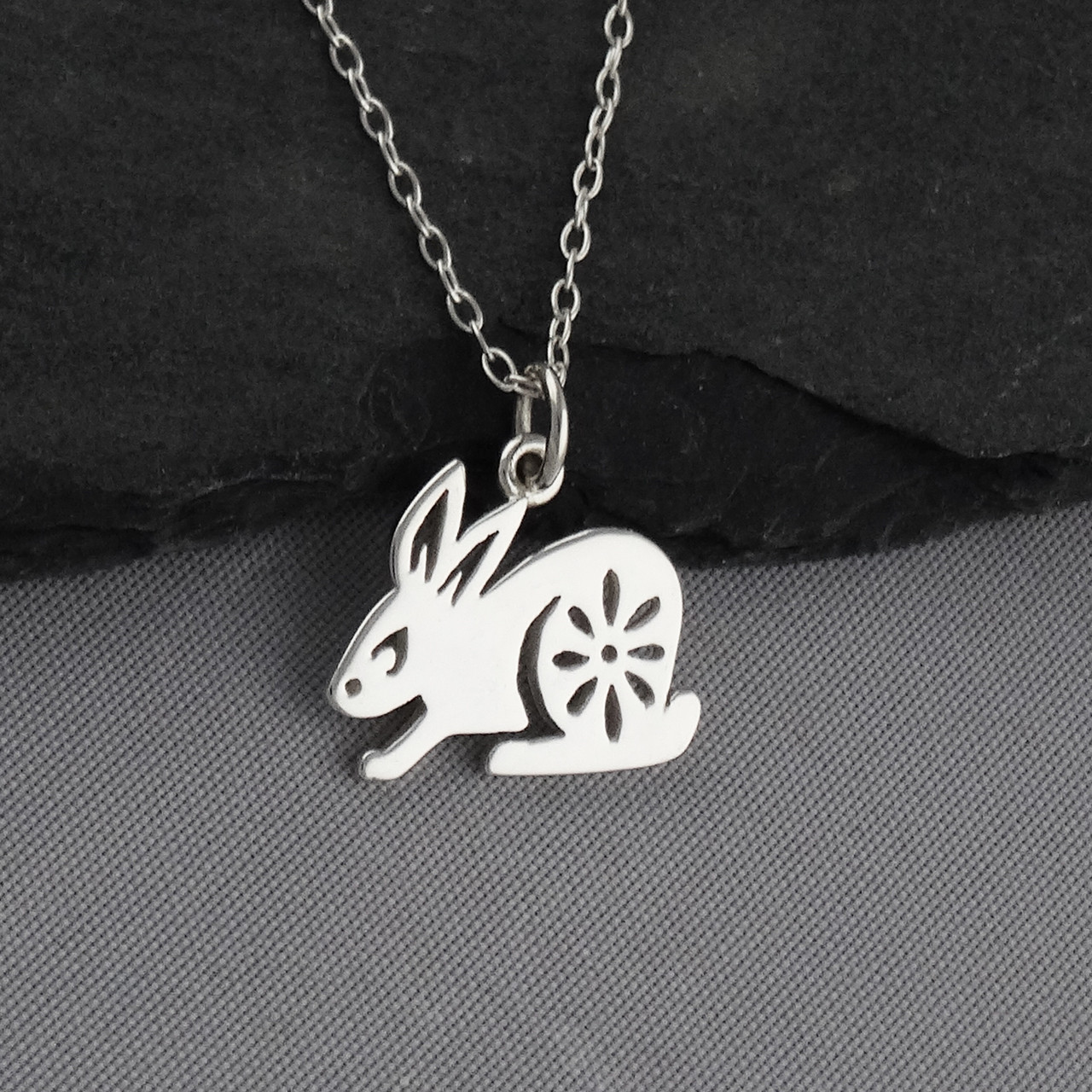 Year of the Rabbit Necklace Sterling Silver