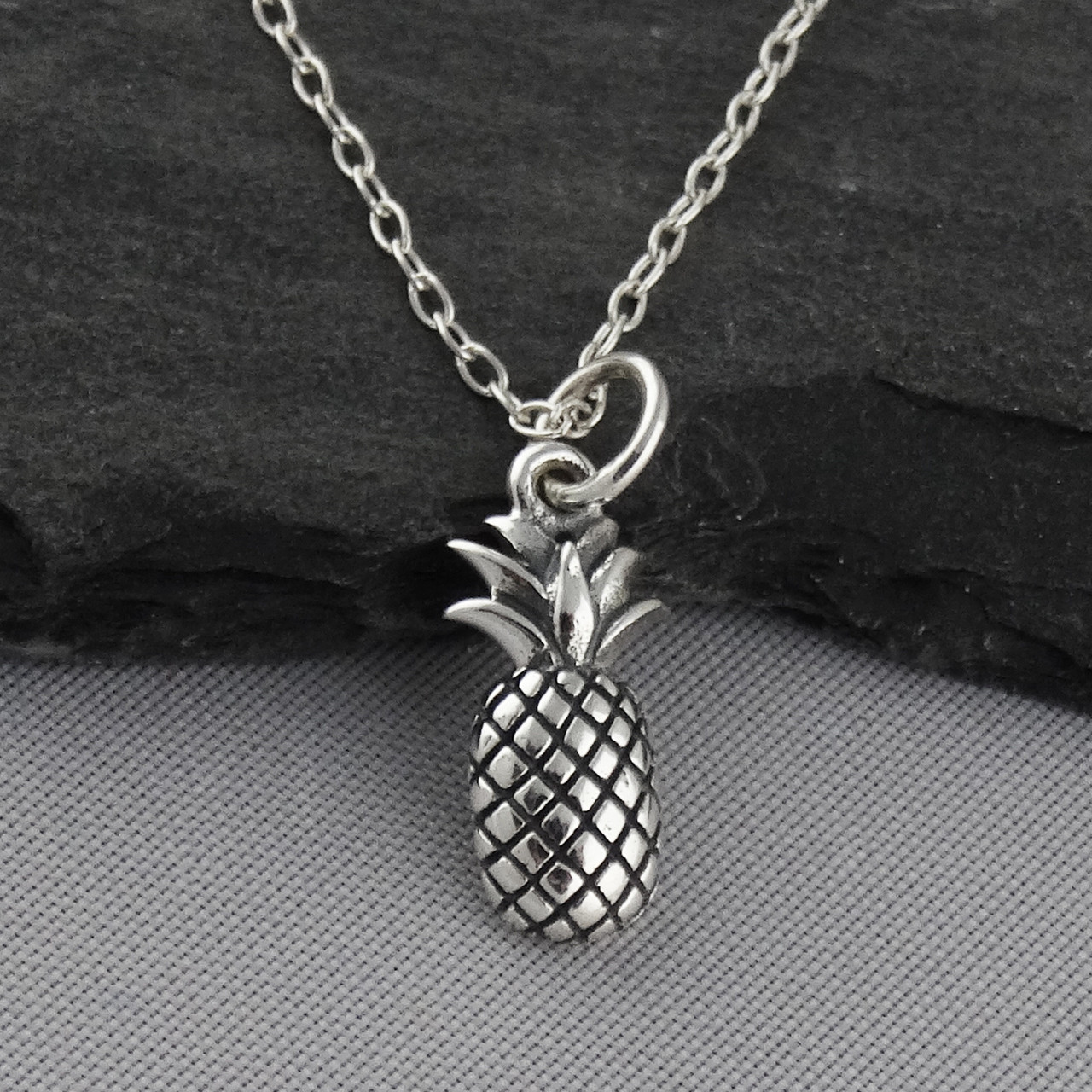 pineapple necklace silver