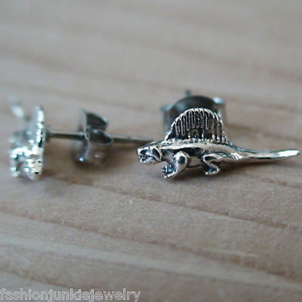 Sterling silver dinosaur earrings Clearance