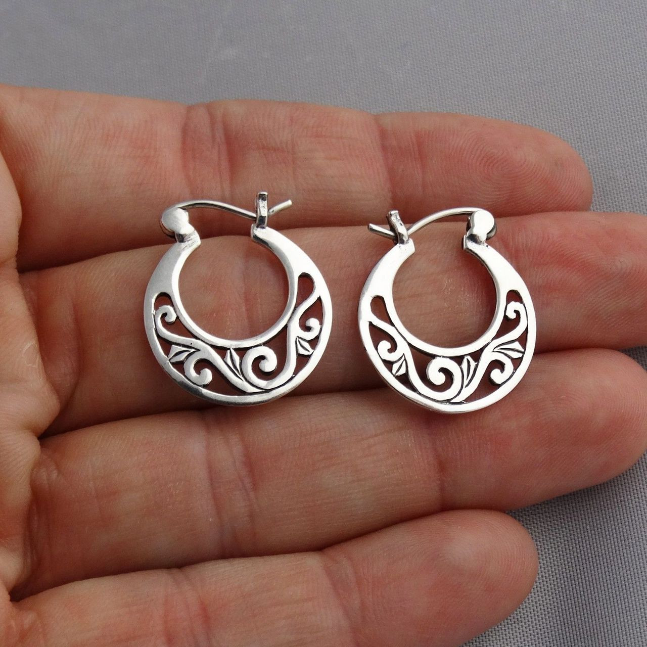 New silver earrings clearance